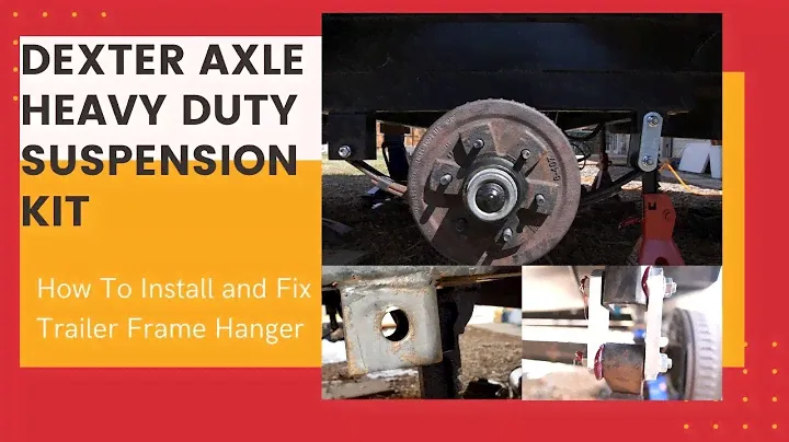 Trailer Axle Shackle Upgrade Install with Upper Hanger Fix - Dexter Axle Heavy Duty Shackle Review