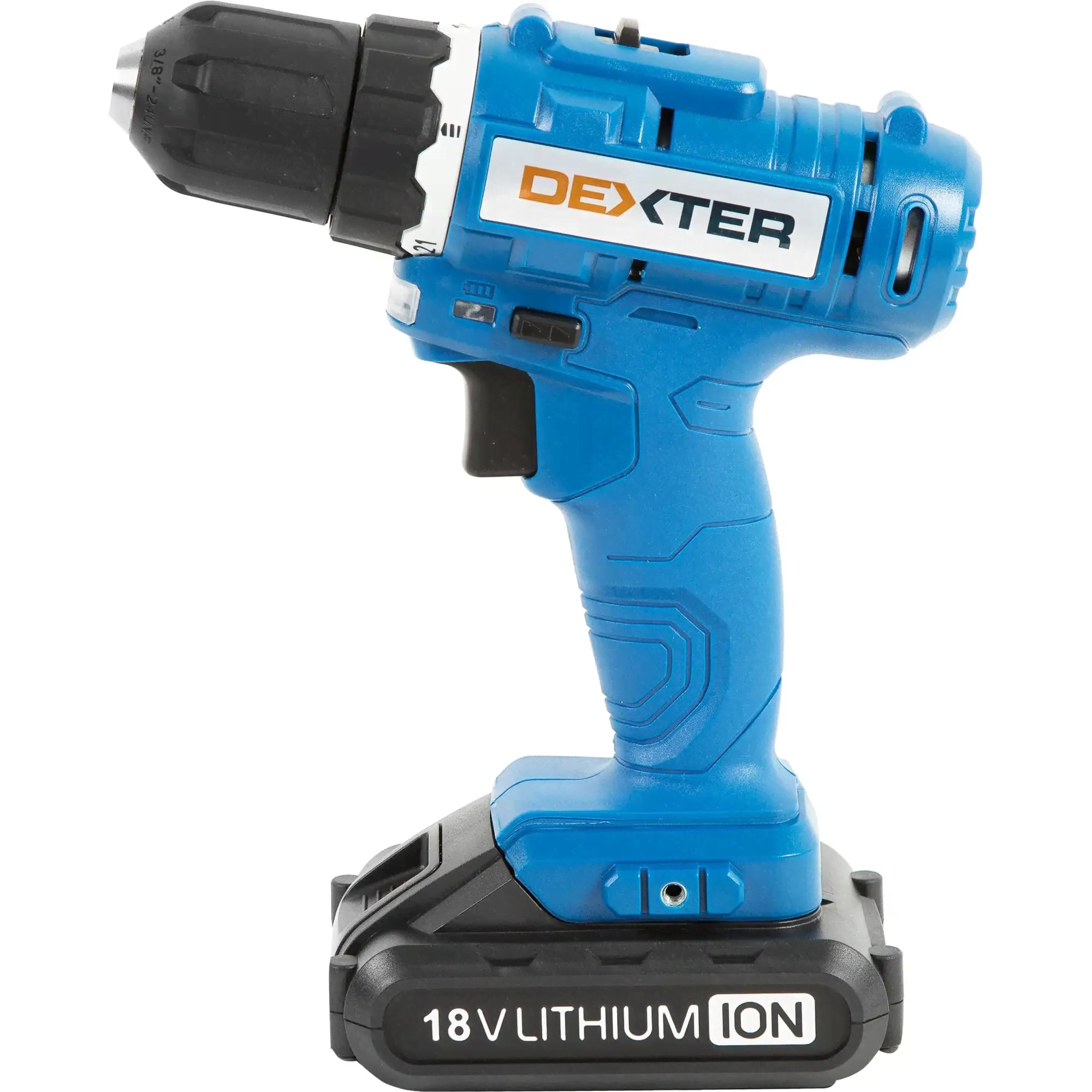 DEXTER Дрель-шуруповерт аккумуляторная Dexter ML-CD92-180S, 18 В Li-ion 1.5 Ач отзывы-0
